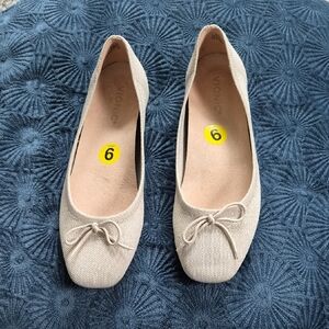 Vionic Women's Klara Oatmeal And Sparkle with Bow Size 9